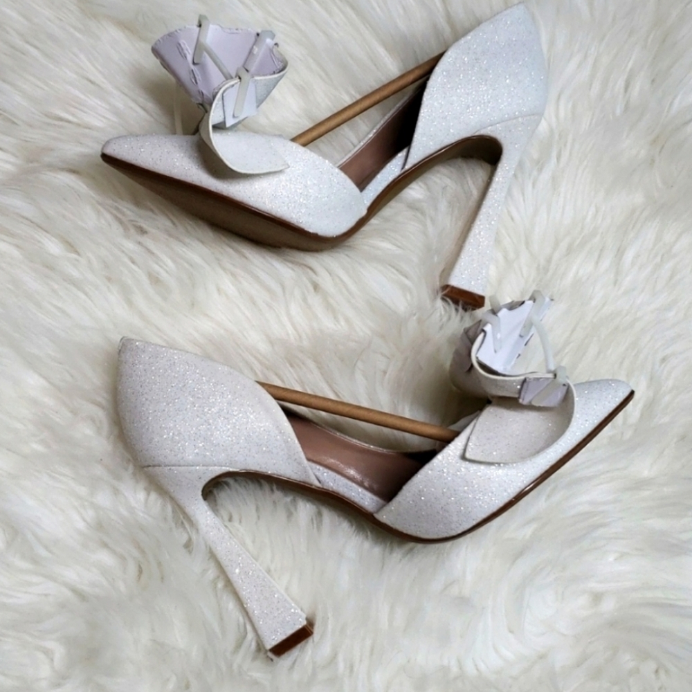 Betsey Johnson Nobble Sparkle Glitter Pumps Womens Size 7 - Picture 10 of 14